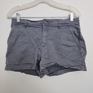 Gray Denim Shorts